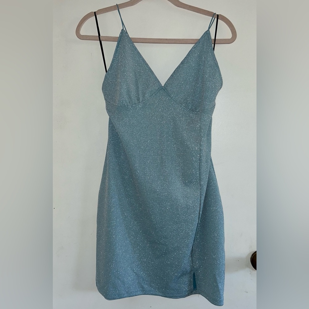 Blue sparkly dress